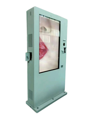 Υπαίθριο πάτωμα 55 ίντσας που στέκεται υπαίθρια τηλεοπτική διαφήμιση συστημάτων σηματοδότησης LCD την ψηφιακή