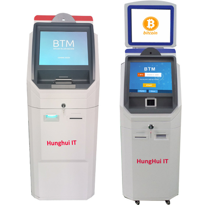 Χωρητική μηχανή περίπτερων μετρητών Bitcoin ATM οθονών επαφής με την κατάθεση/το διανομέα μετρητών