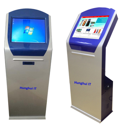 19,1 διαλογικό περίπτερο οθόνης αφής μηχανών τράπεζας ATM ίντσας με τον εκτυπωτή εισιτηρίων