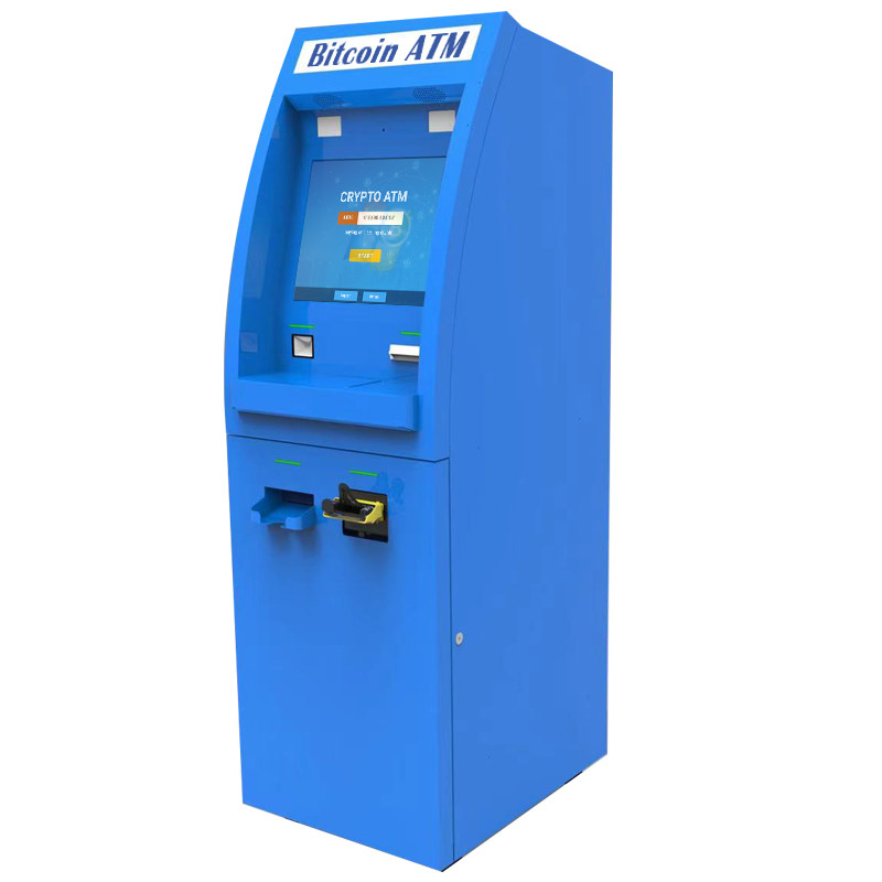19inch μηχανή τράπεζας ATM οθονών επαφής με το μαζικούς αποδέκτη και το διανομέα μετρητών