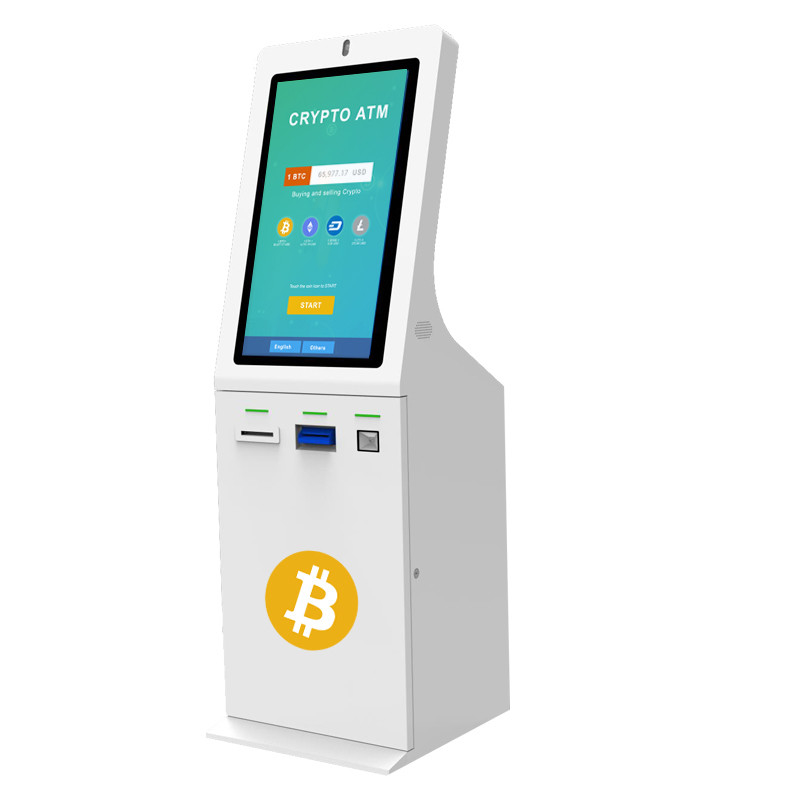 Περίπτερο 32inch Bitcoin ATM ανακυκλωτών μετρητών ελεύθερου λογισμικού με τον ανιχνευτή QR