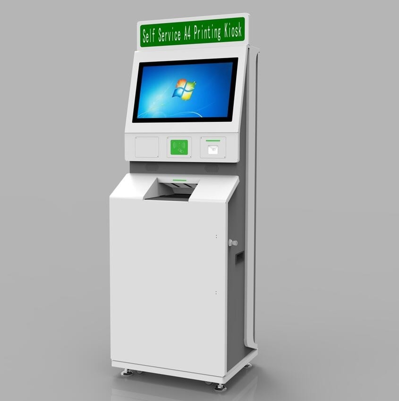 A4 περίπτερο 21.5inch εκτύπωσης αυτοεξυπηρετήσεων μηχανών τράπεζας ATM αναγνωστών σχολικών ελέγχων εγγράφων